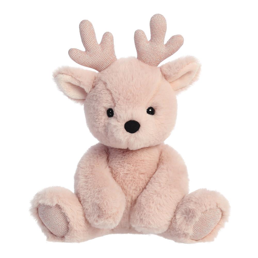 Merry Reindeer Pink 24cm Super Soft Plush Christmas Toy Aurora -  
