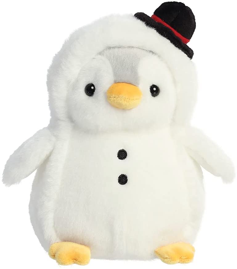 Pompom Penguin Snowman Plush Toy 7 inch - Aurora