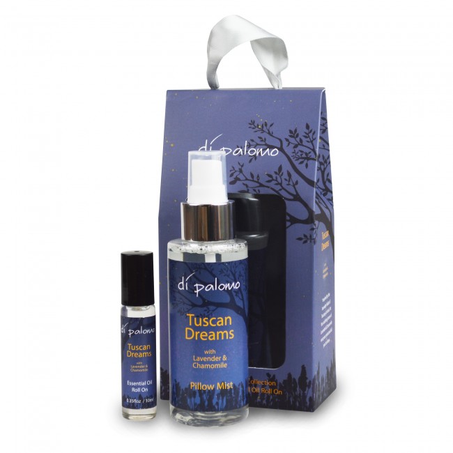 Di Palomo Tuscan Dreams - Peaceful Slumber Collection Gift Set - Lavender & Chamomile - Calming Aromas