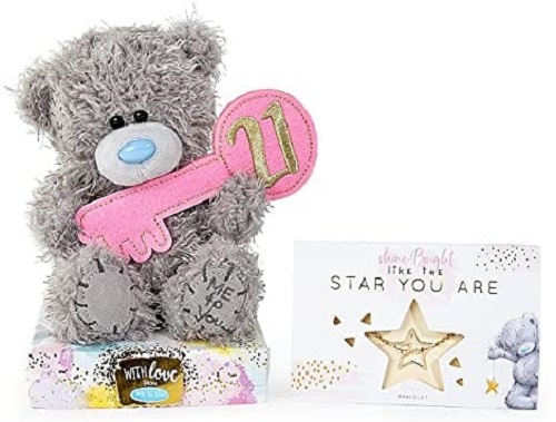 Me to You Tatty Teddy 21st Birthday 7'' Bear & Bracelet Gift Set