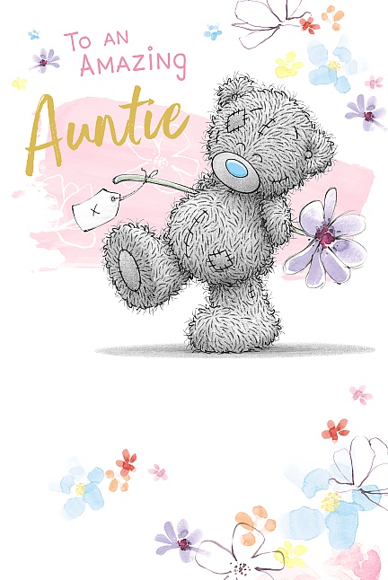 Me to You Tatty Teddy Amazing Auntie Birthday Greetings Card