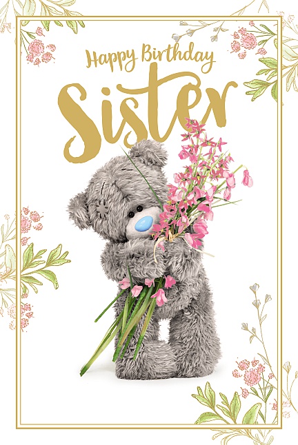 Me to You Tatty Teddy - Sister Birthday Card
