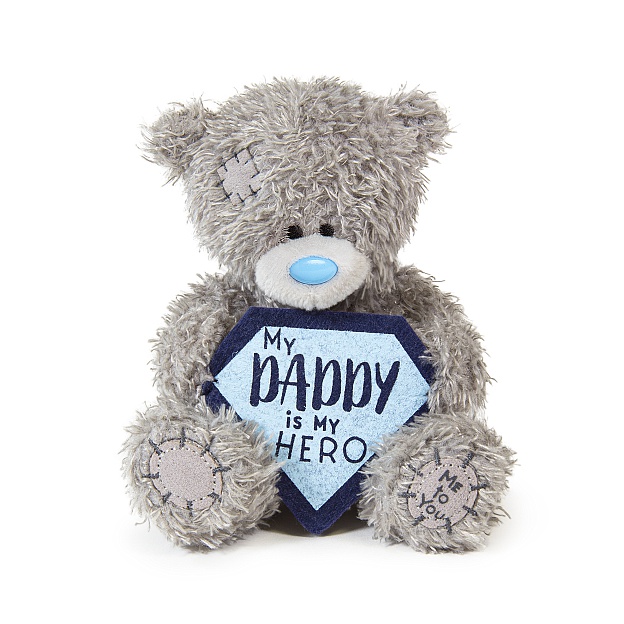 Me to You - Tatty Teddy 4'' Plush My Daddy My Hero Plaque