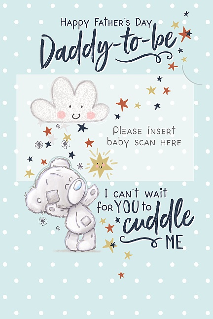 Me To You Daddy to Be Tiny Tatty Teddy Father's Day Card - Baby Scan Card