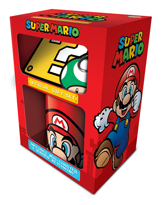 Super Mario  Mug, Coaster and Keyring Gift Set