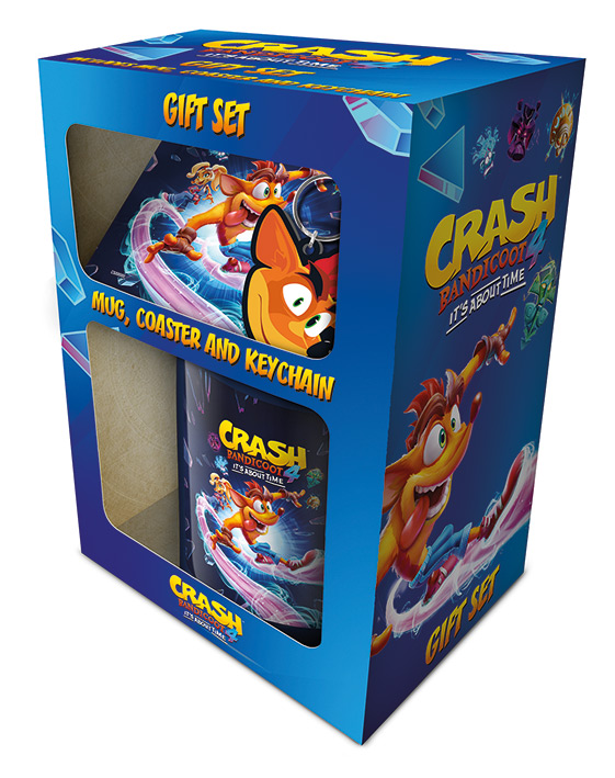 Crash Bandicoot 4 About Time Mug, Coaster and Keyring Gift Set