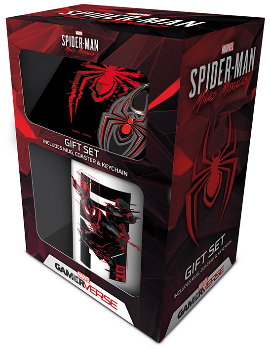 Marvel Spider-Man Miles Morales Mug Coaster and Keyring Gift Set Marvel