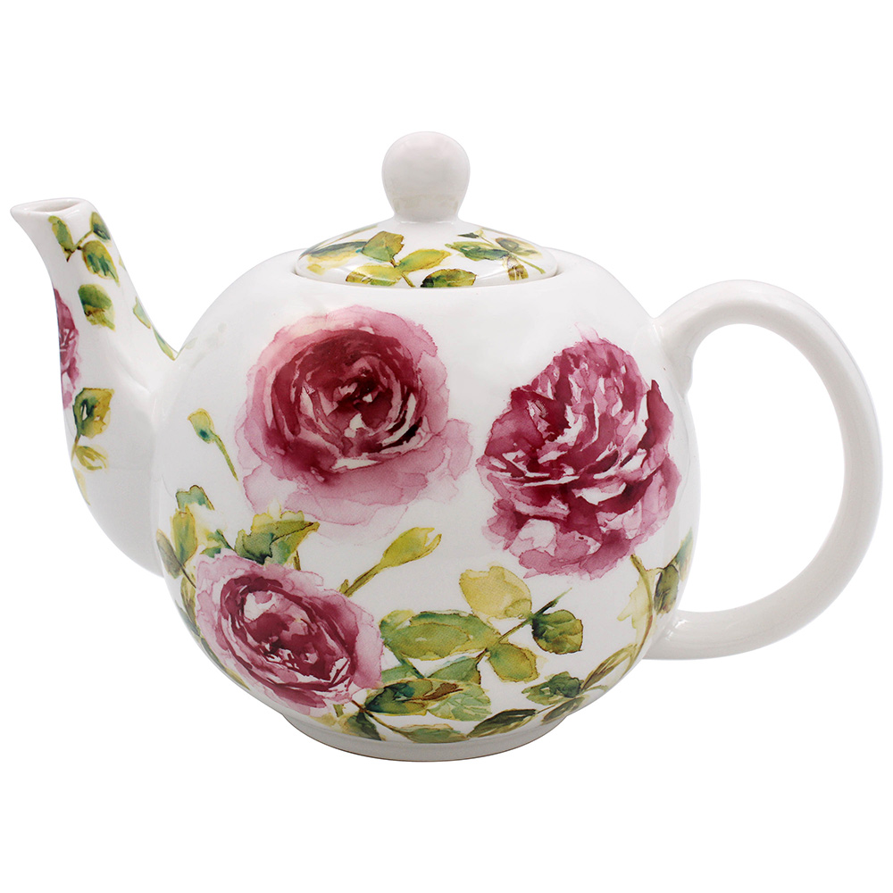 Rose Garden Pink Floral Teapot