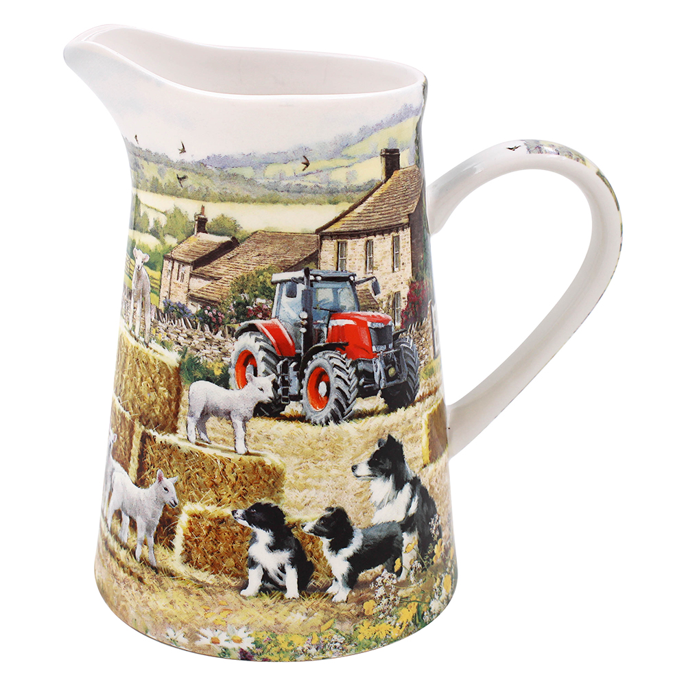 Macneil The Country Sheep Set Tazza, Sottobicchiere E Vassoio – Porcellana, Collezione Pecora