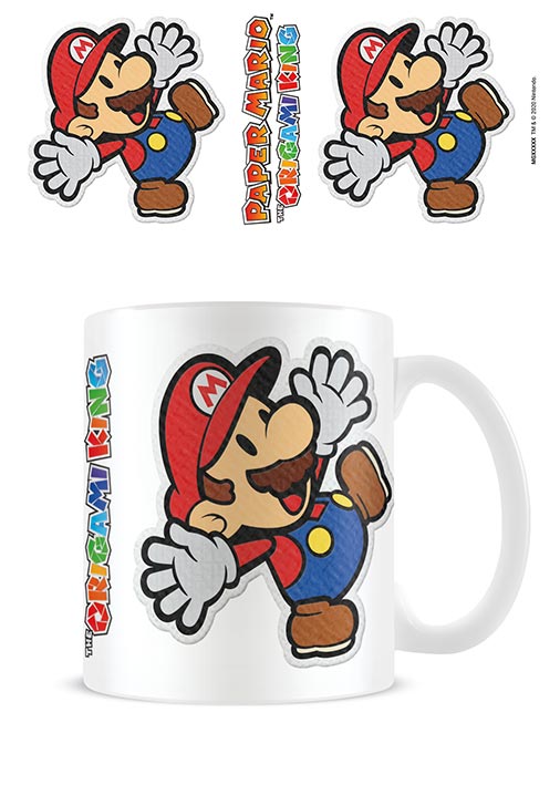 Paper Mario Sticker Coffee Mug Tea Cup - Gift Boxed Super Mario Nintendo