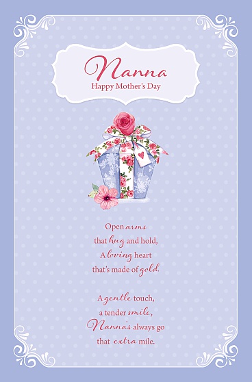 Nanna Happy Mother's Day Greetings Card