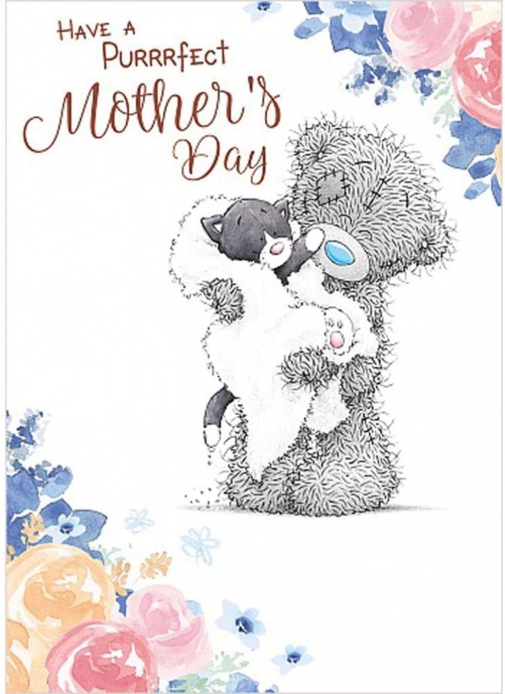 Me to You Tatty Teddy -  Have a Purrrfect Day From The Cat Mother's Day Card