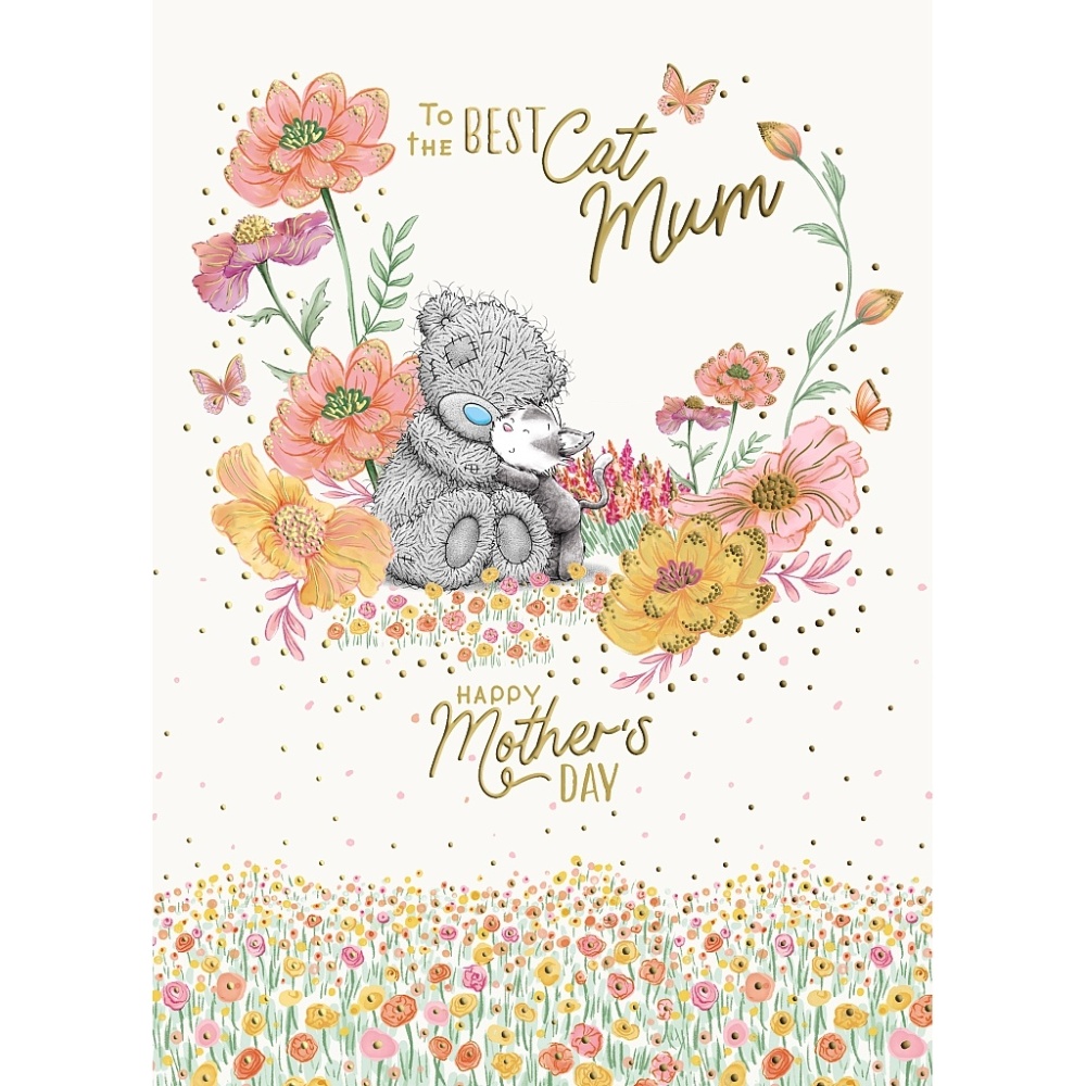 Me to You Tatty Teddy To the Best Cat Mum Mother's Day Card ...