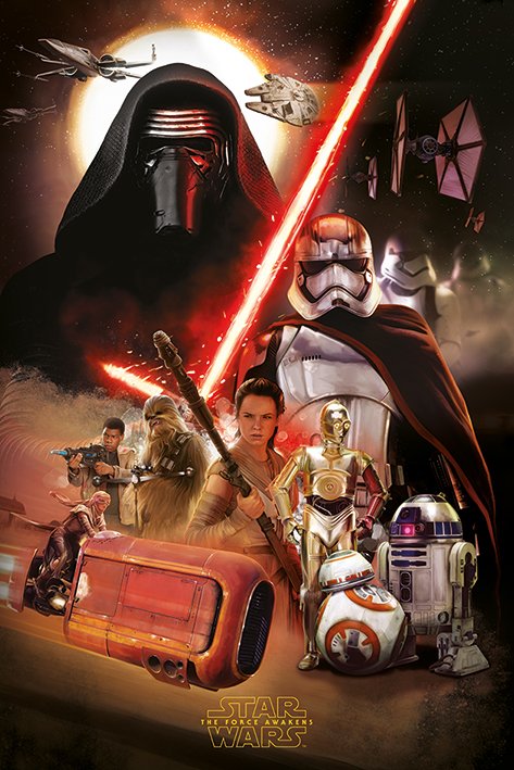 Star Wars Episode VII - Montage - Maxi Poster