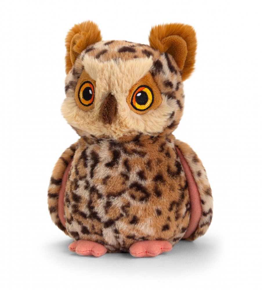 Keel Toys Keeleco 19cm Eco-Friendly Owl Soft Toy Plush