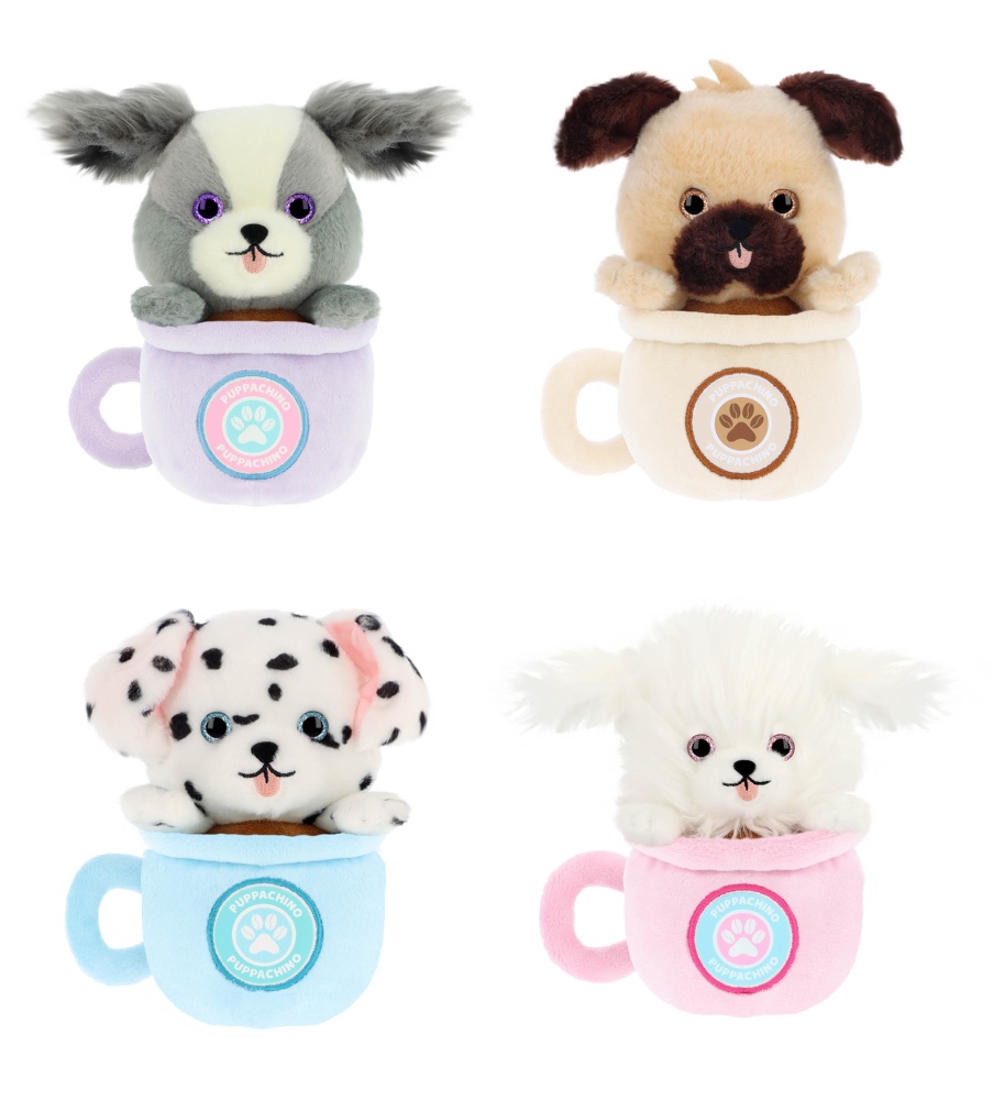 Keel Toys Puppachino Animal Plush Soft Toy 4 to choose from ...