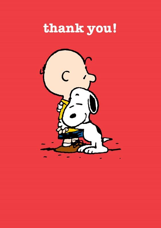 Snoopy Thank You - Greeting Card