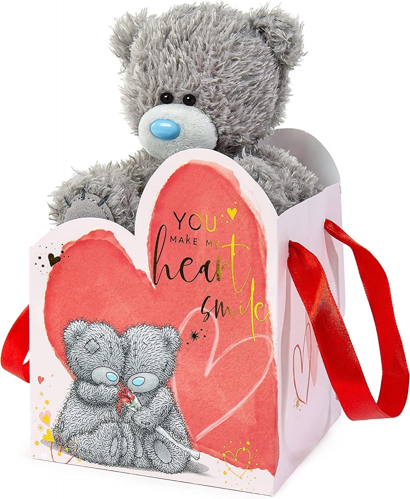 Me to You You Make My Heart Smile Tatty Teddy 5" Plush Bear in Gift Bag ...