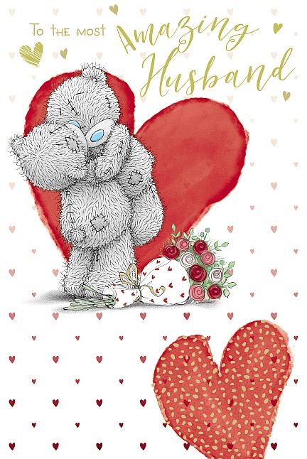Me to You Tatty Teddy - To The Most Amazing Husband Valentines Day Card
