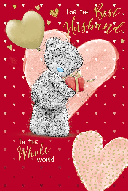 Me to You Tatty Teddy For The Best Husband in The World Valentines Day Card