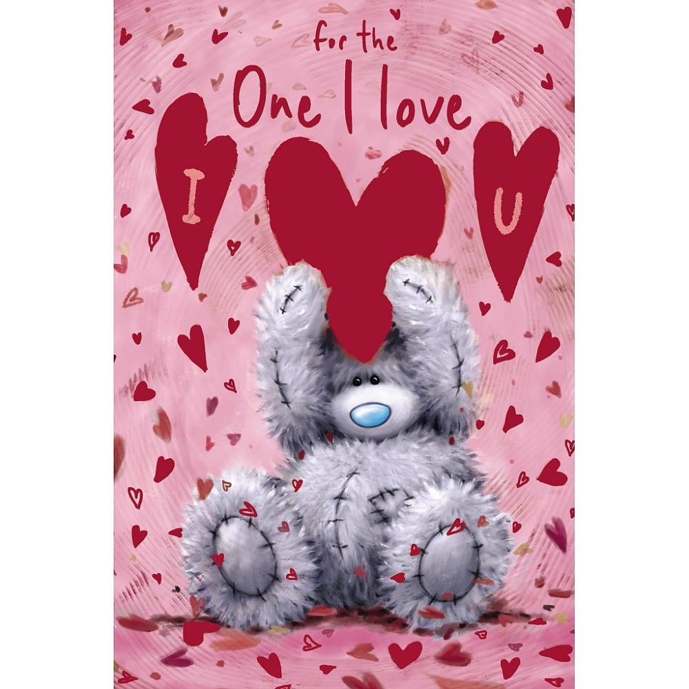 Me to You One I Love Softly Drawn Valentines Day Card Tatty Teddy