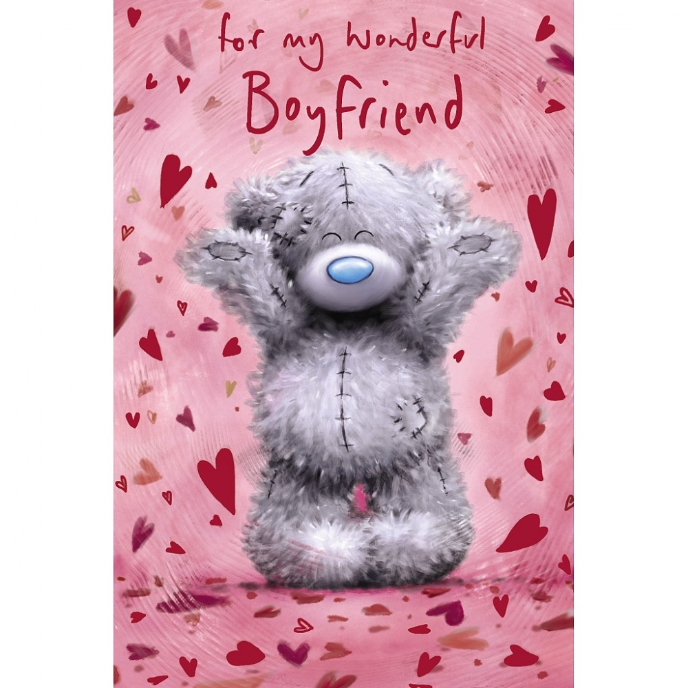 Me to You My Wonderful Boyfriend Valentines Day Card Softly Drawn Tatty Teddy