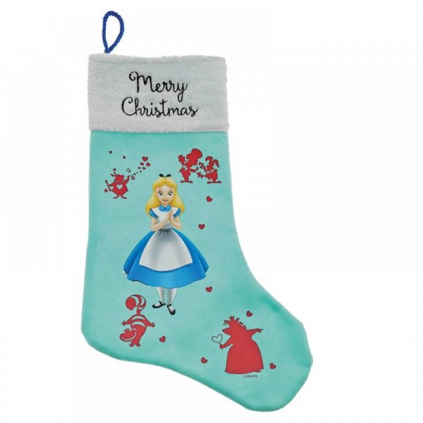 Enchanting Disney Alice in Wonderland Christmas Stocking