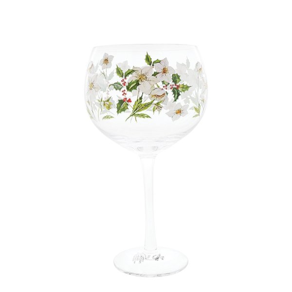 Ginology Christmas Rose Copa Gin Glass Gift