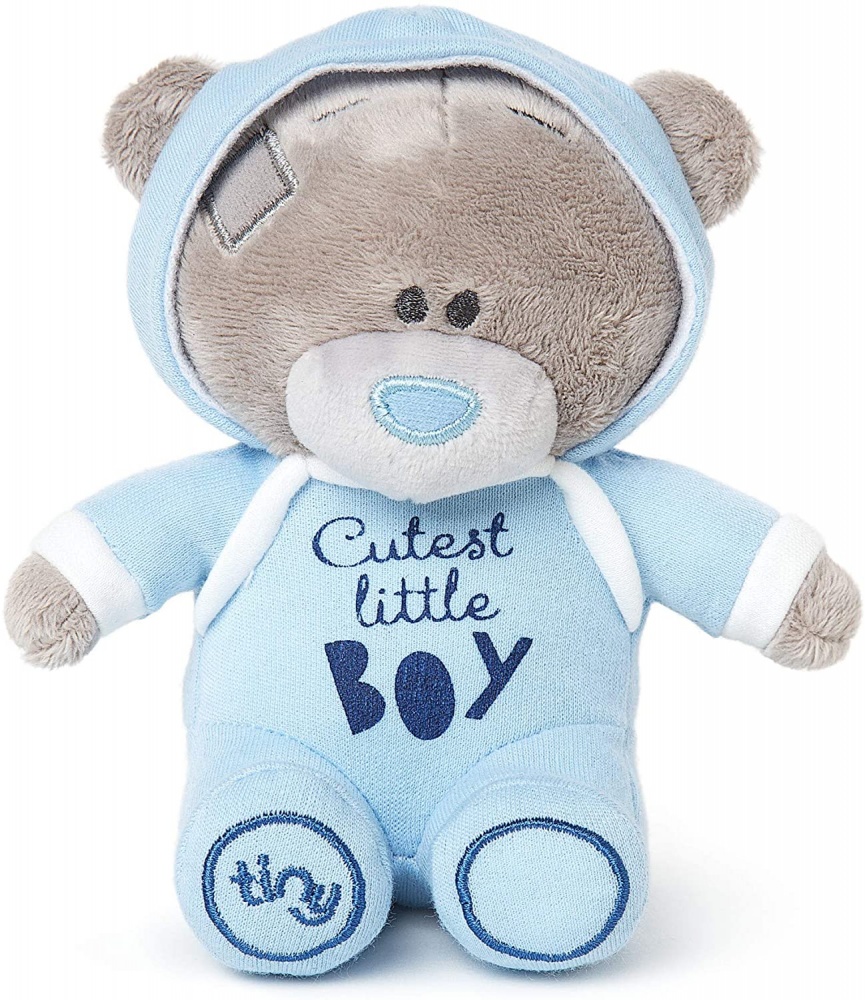 Me to You - Tiny Tatty Teddy Cutest Little Boy Blue Romper Push Bear