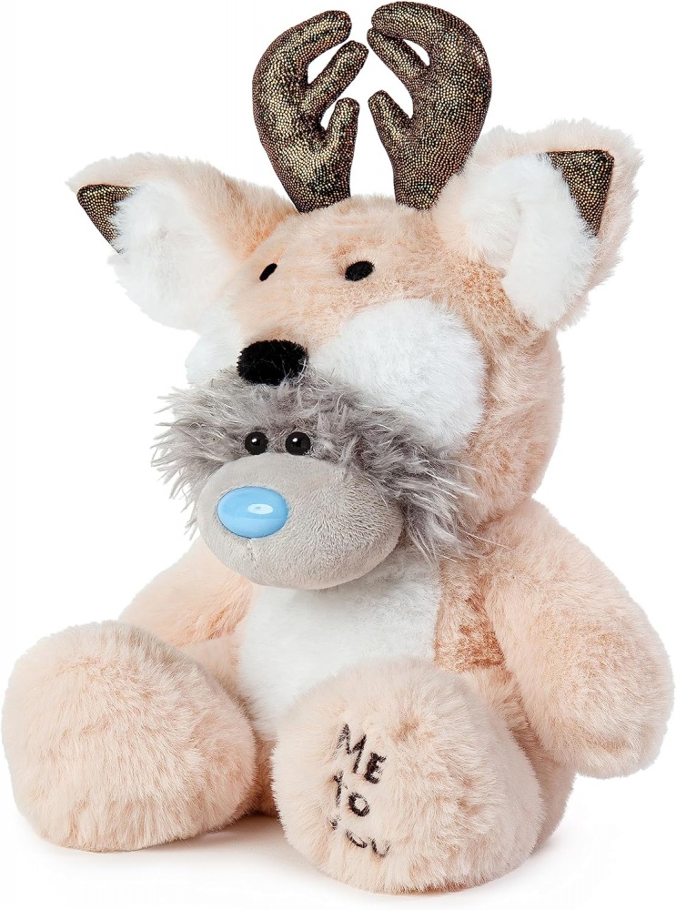 Me To You Tatty Teddy Bear In Reindeer Costume - Official Plush Toy With Glitter Antlers, Gift Box, 19cm Cuddly Christmas Gift - View #8