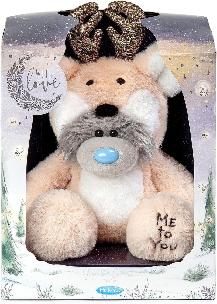Me to You Wearing Reindeer Costume in a Gift Box 19cm Plush Bear Tatty Teddy