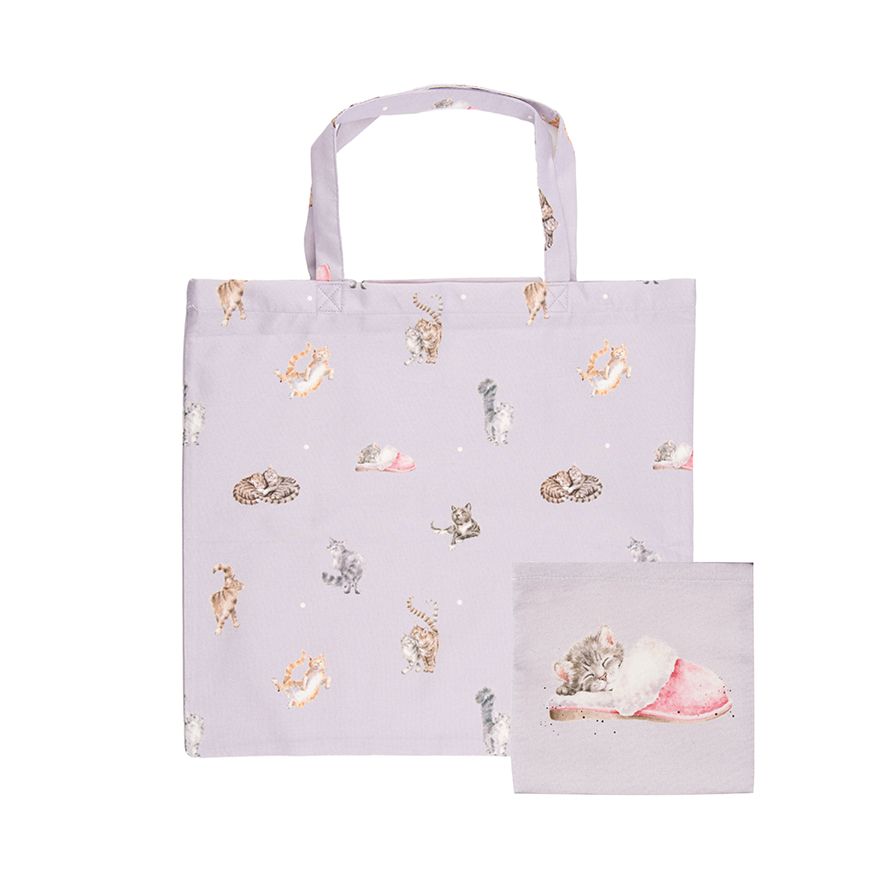 Wrendale Designs The Snuggle Is Real Cat Foldable Shopping Bag
