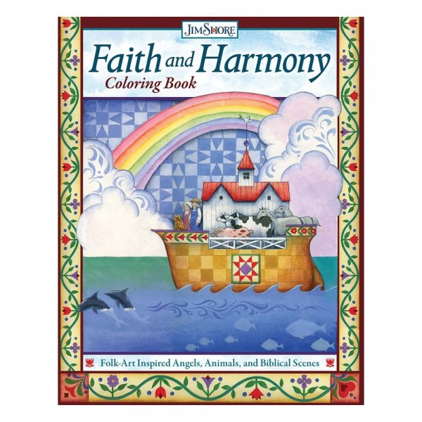 Jim Shore Faith and Harmony Colouring Book Angels, Animals, and Biblical Scenes