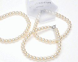 Ivory imitation pearl single bracelet