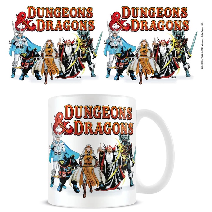 Dungeons & Dragons Retro Group Ceramic Mug