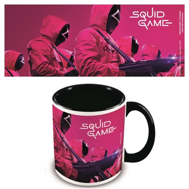 Squid Game Masked Men Black Inner Mug Officially Licensed Ceramic Mug