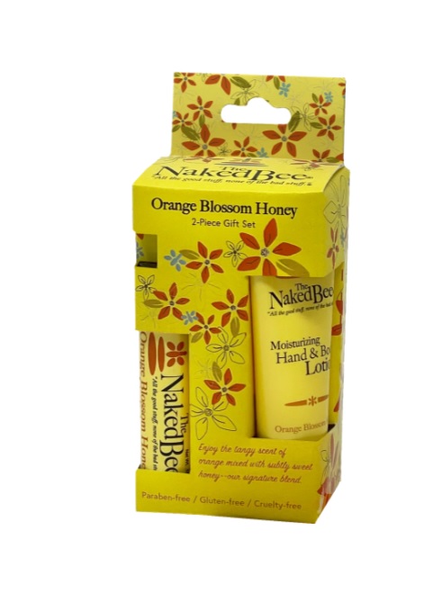 Naked Bee Pocket Pack Hand Cream & Lip Balm - Orange Blossom Honey