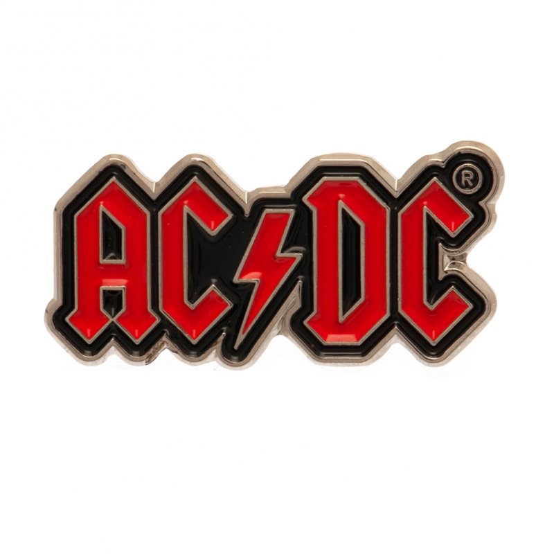AC/DC Enamel Pin Badge Voltage Band Logo - threelittlebears.co.uk