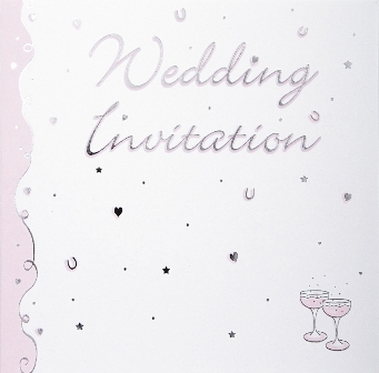 Pink Champagne Luxury Wedding Invitations