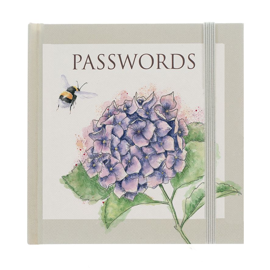 Wrendale Busy Bee Hydrangea Password Book