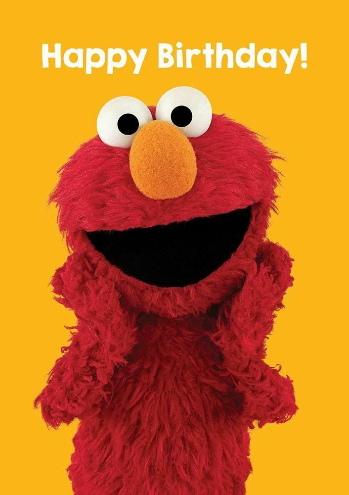Elmo Sesame Street Happy Birthday - Greeting Card - threelittlebears.co.uk
