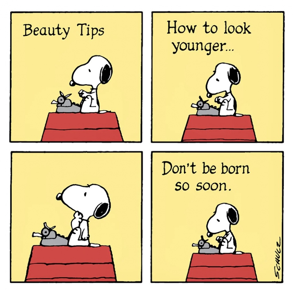 Snoopy Beauty Tips Greeting Card