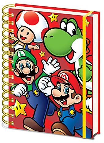 Super Mario A5 Wiro Lined Notebook Nintendo