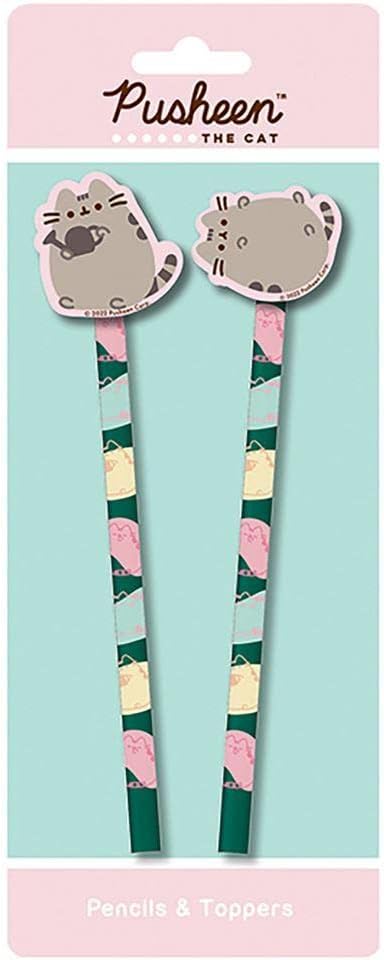 Pusheen Botanical Pack of 2 Pencils & Toppers