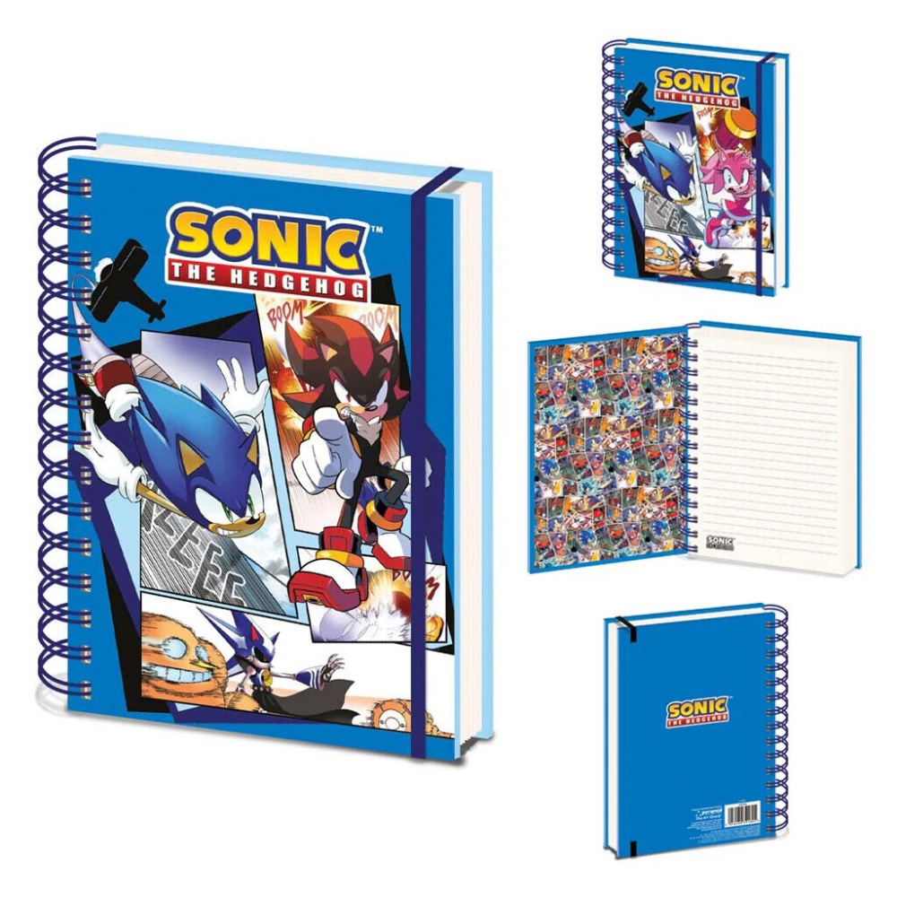 sonic-the-hedgehog-a5-notebook-threelittlebears-co-uk