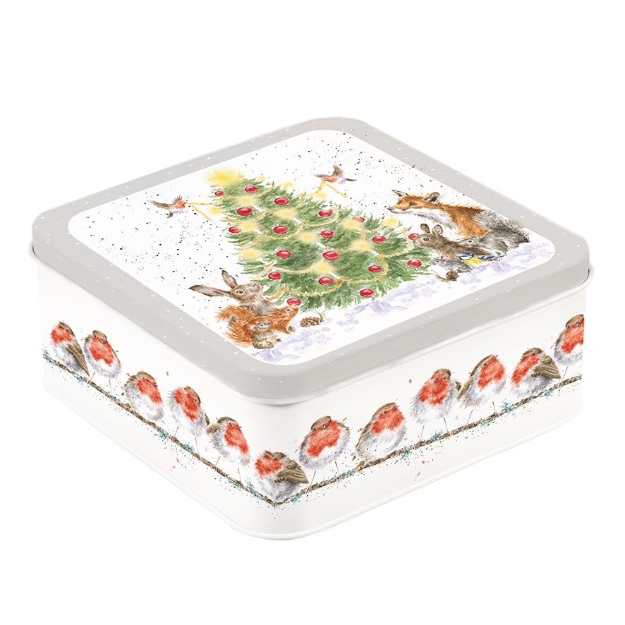 Wrendale Designs A Woodland Christmas Storage Tin Cake Cookies