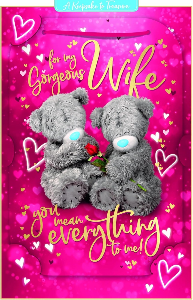 Me to You Tatty Teddy For my Gorgeous Wife Valentines Day Card ...