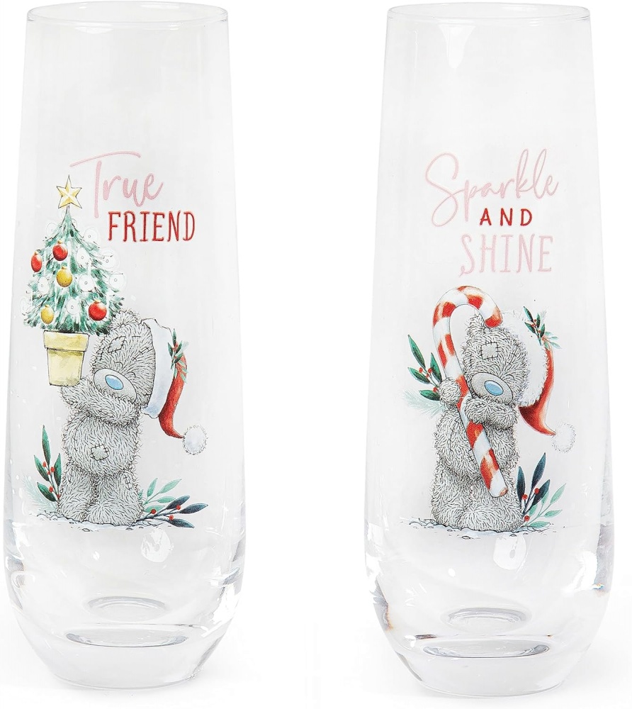 e to You Tatty Teddy Stemless Wine Glasses Christmas Gift for Fabulous Friend