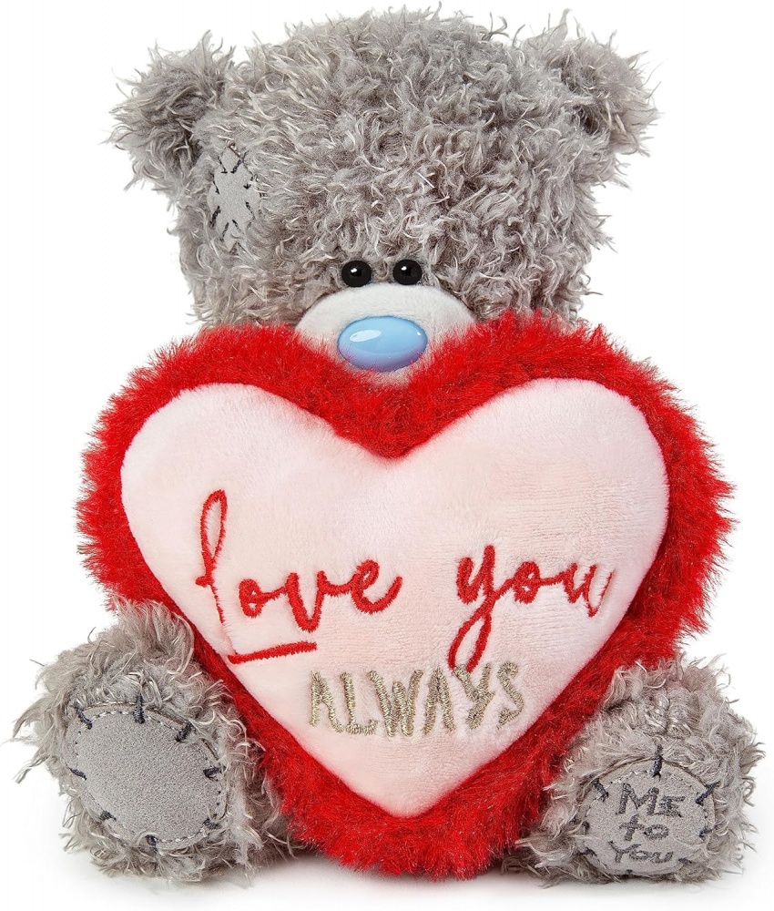 Me to You Tatty Teddy 7'' Love You Always Pink Padded Heart Bear
