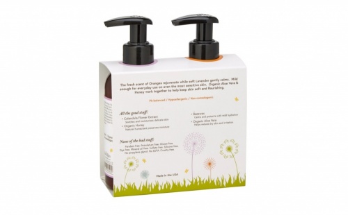 The Naked Bee Lil' Ones Morning & Night Lotion Gift Set